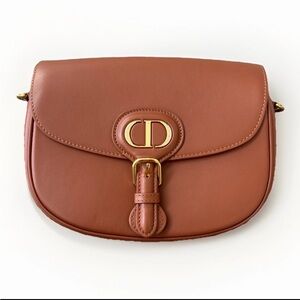 ♦️SOLD♦️Christian Dior CD GHW Bobby Large Shoulder Bag Calfskin Leather Brown